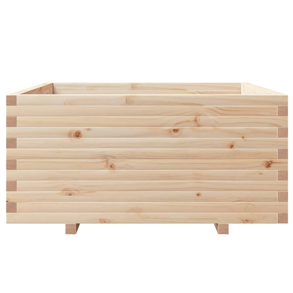 vidaXL Planter 100x100x49.5 cm Solid Pine Wood
