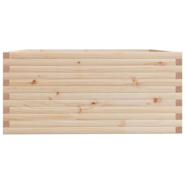vidaXL Planter 100x100x49.5 cm Solid Pine Wood