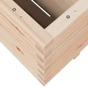 vidaXL Planter 100x100x49.5 cm Solid Pine Wood