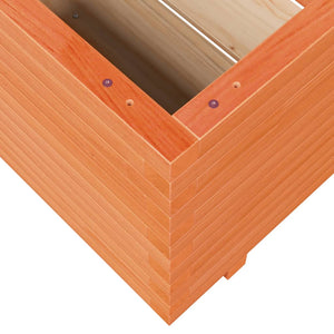 vidaXL Grow Bed Wax Brown 110x110x49.5 cm Solid Pine Wood
