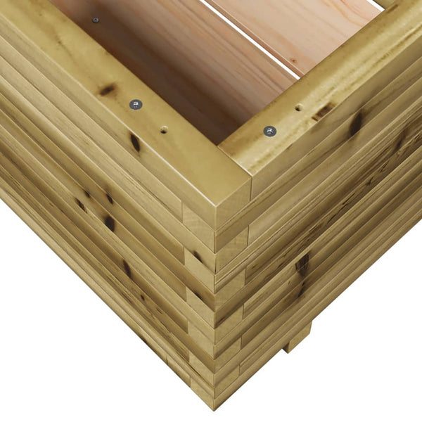 vidaXL Planter 110x110x49.5 cm Impregnated Pine Wood