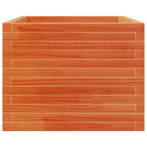vidaXL Planter Waxed Brown 110x60x49.5 cm Solid Pine Wood
