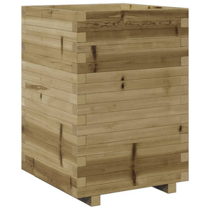 vidaXL Garden Planter 50x50x72.5 cm Impregnated Pinewood