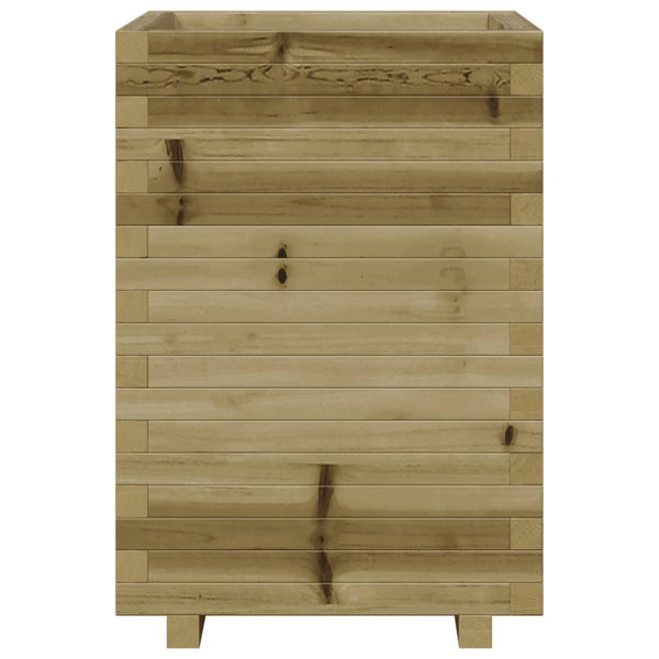 vidaXL Garden Planter 50x50x72.5 cm Impregnated Pinewood