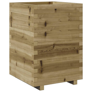 vidaXL Garden Planter 50x50x72.5 cm Impregnated Pinewood