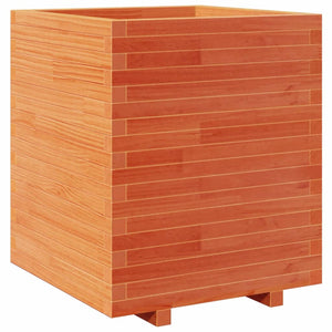 vidaXL Planter Wax Brown 60x60x72.5 cm Solid Pine Wood