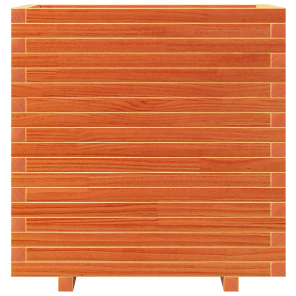 vidaXL Planter Wax Brown 70x40x72.5 cm Solid Pine Wood