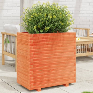 vidaXL Planter Wax Brown 70x40x72.5 cm Solid Pine Wood