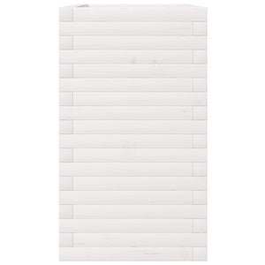 vidaXL Planter White 90x40x72.5 cm Solid Pine Wood