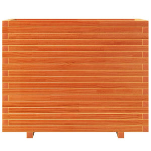 vidaXL Planter Wax Brown 90x40x72.5 cm Solid Pine Wood