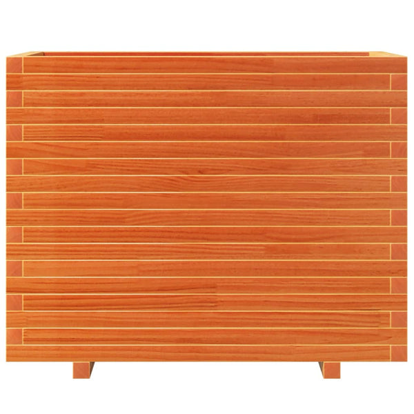 vidaXL Planter Wax Brown 90x40x72.5 cm Solid Pine Wood