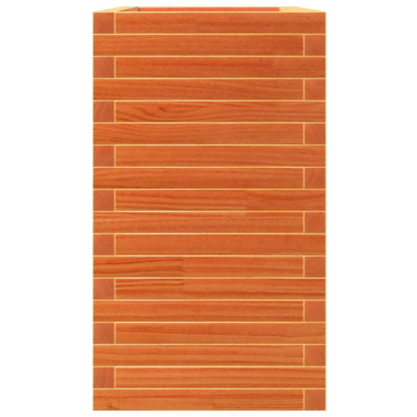 vidaXL Planter Wax Brown 90x40x72.5 cm Solid Pine Wood