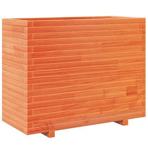 vidaXL Planter Wax Brown 90x40x72.5 cm Solid Pine Wood