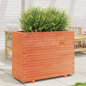 vidaXL Planter Wax Brown 90x40x72.5 cm Solid Pine Wood