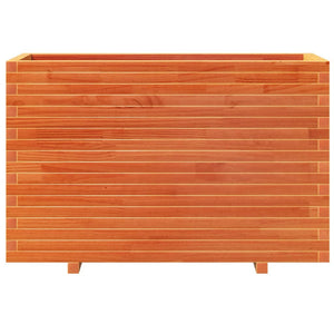vidaXL Planter Waxed Brown 110x40x72.5 cm Solid Pine Wood