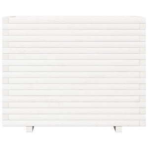 vidaXL Planter White 90x60x72.5 cm Solid Pine Wood