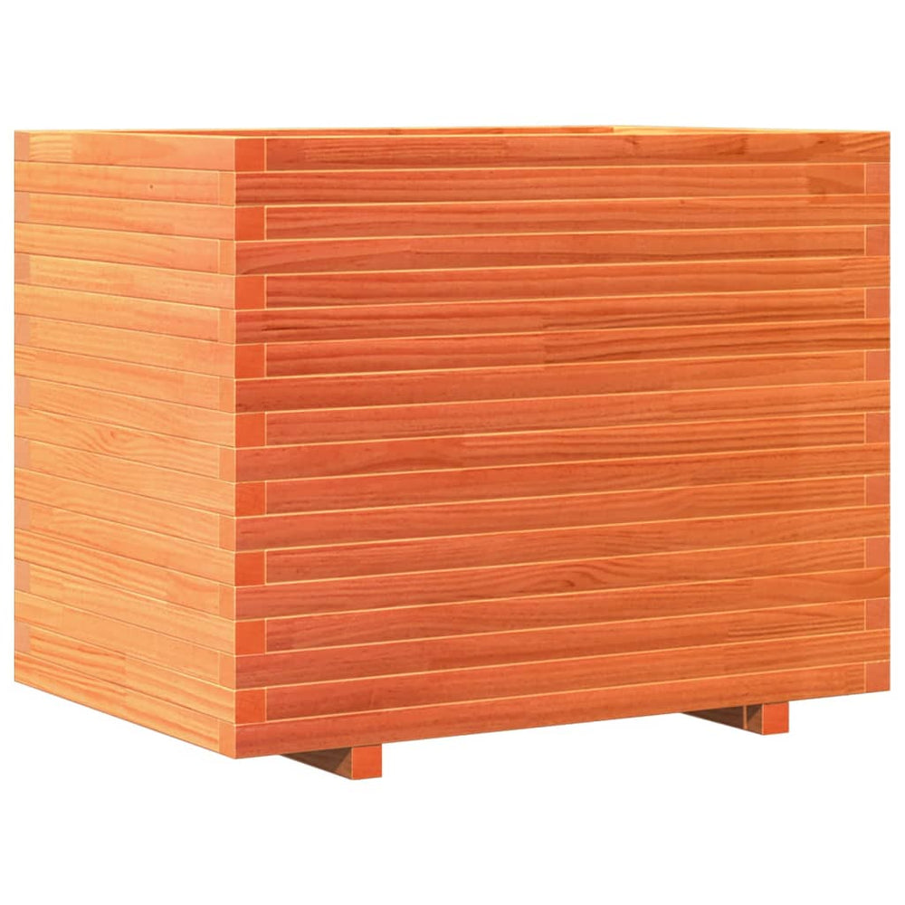 vidaXL Grow Box Wax Brown 90x60x72.5 cm Solid Pine Wood