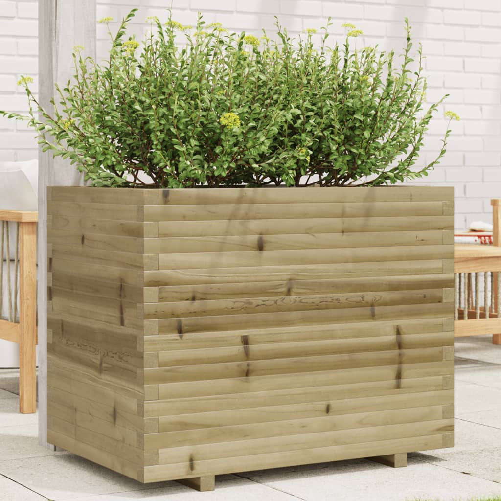 vidaXL Garden planter 90x60x72.5 cm impregnated pinewood