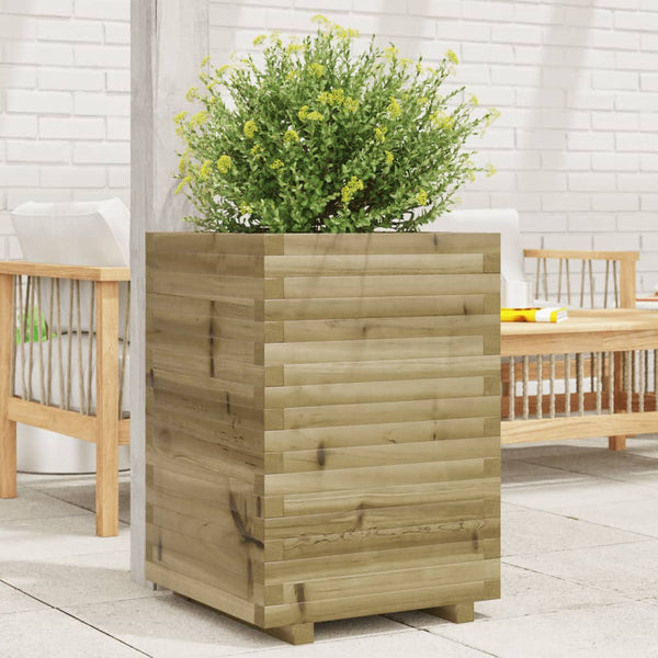 vidaXL Planter 50x50x72 cm Impregnated Pine Wood