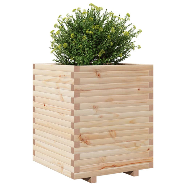 vidaXL Planter 60x60x72 cm Solid Pine Wood