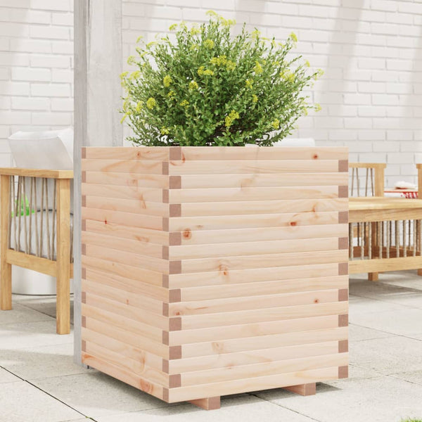 vidaXL Planter 60x60x72 cm Solid Pine Wood