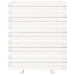 vidaXL Planter White 60x60x72 cm Solid Pine Wood