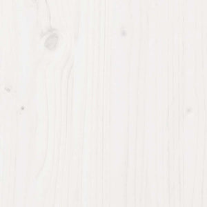 vidaXL Planter White 60x60x72 cm Solid Pine Wood