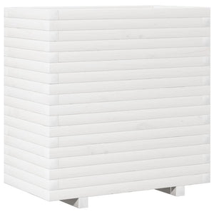 vidaXL Planter White 70x40x72 cm Solid Pine Wood