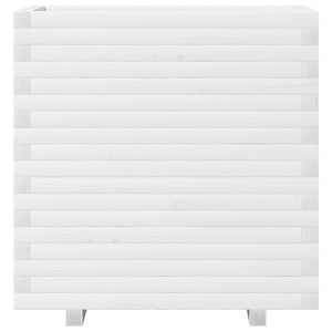 vidaXL Planter White 70x40x72 cm Solid Pine Wood