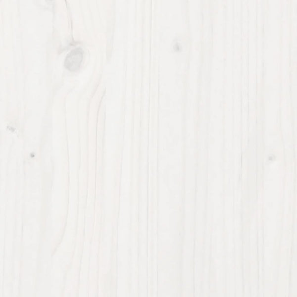 vidaXL Planter White 70x40x72 cm Solid Pine Wood