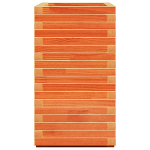 vidaXL Planter Wax Brown 70x40x72 cm Solid Pine Wood