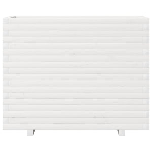 vidaXL Planter White 90x40x72 cm Solid Pine Wood