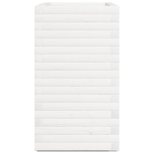 vidaXL Planter White 90x40x72 cm Solid Pine Wood