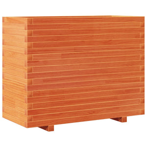 vidaXL Planter Wax Brown 90x40x72 cm Solid Pine Wood