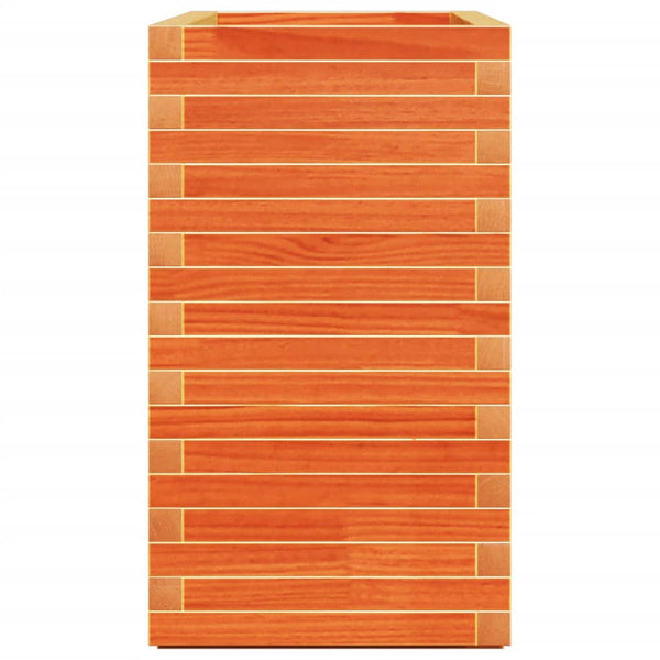 vidaXL Planter Wax Brown 90x40x72 cm Solid Pine Wood