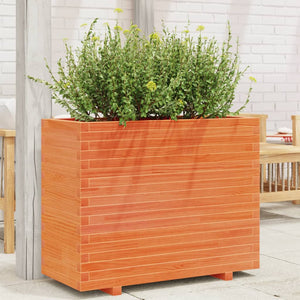vidaXL Planter Wax Brown 90x40x72 cm Solid Pine Wood