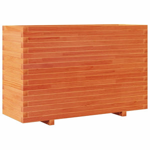 vidaXL Planter Wax Brown 110x40x72 cm Solid Pine Wood