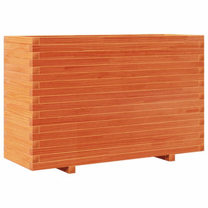 vidaXL Planter Wax Brown 110x40x72 cm Solid Pine Wood