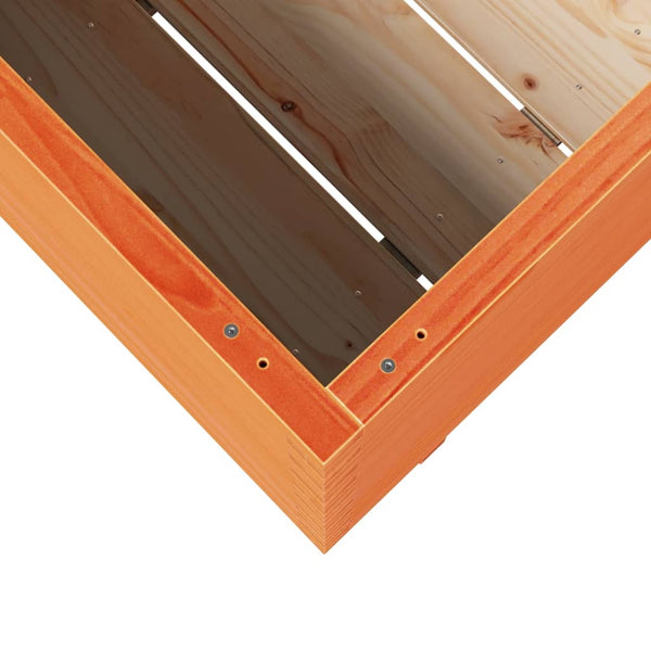 vidaXL Planter Wax Brown 110x40x72 cm Solid Pine Wood