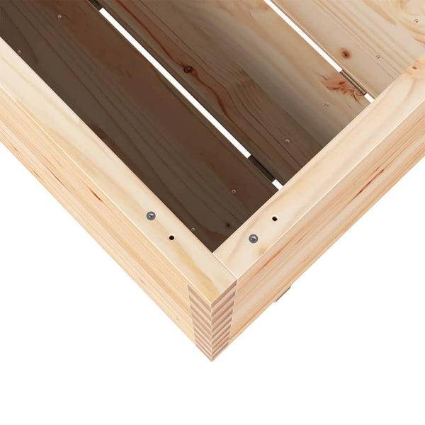 vidaXL Raised Garden Bed 90x60x72 cm Solid Pine Wood