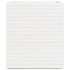 vidaXL Planter White 90x60x72 cm Solid Pine Wood