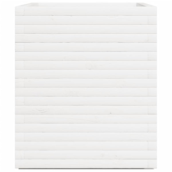 vidaXL Planter White 90x60x72 cm Solid Pine Wood