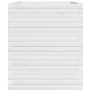 vidaXL Planter White 110x60x72 cm Solid Pine Wood
