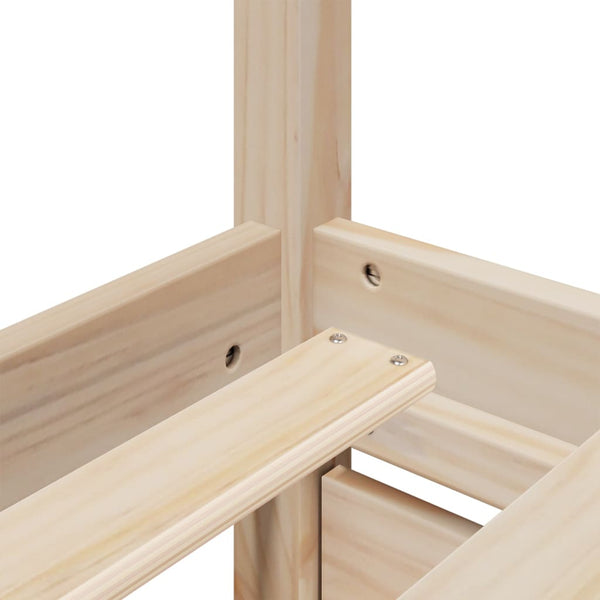 vidaXL Bed with Drawers and Mattress 160x200 cm Solid Pine Wood