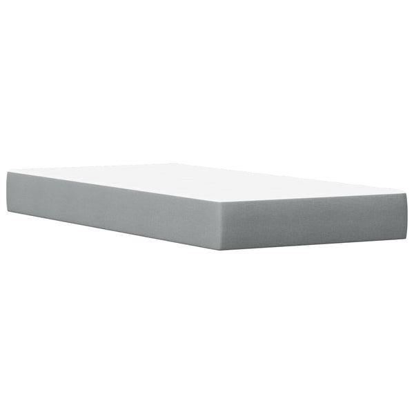 vidaXL Bed with Mattress White 100x200 cm Solid Pine Wood