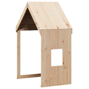 vidaXL Loft Bed with Ladder and Roof 80x200 cm Solid Pine Wood