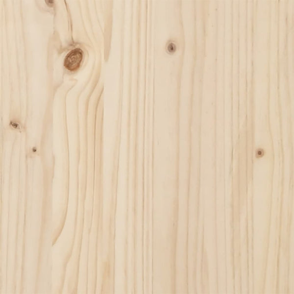 vidaXL Solid Wood Bed with Roof 100x200 cm Pine