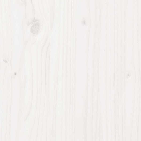vidaXL Solid Wood Bed with Roof White 100x200 cm Pine