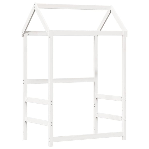 vidaXL Solid Wood Bed with Roof White 80x200 cm Pine