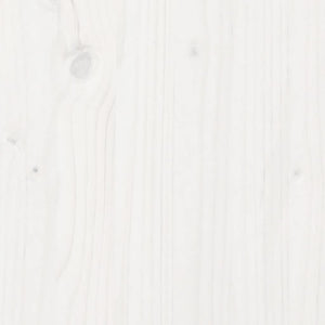 vidaXL Solid Wood Bed with Roof White 75x190 cm Pine
